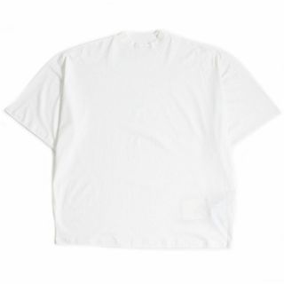 ジルサンダー(Jil Sander)の未使用品□22SS JIL SANDER/ジルサンダー JSMT706022 無地 モックネック コットン100％ 薄手 オーバーサイズ 半袖Tシャツ/カットソー 白 S　t07-st30329-751(Tシャツ/カットソー(半袖/袖なし))