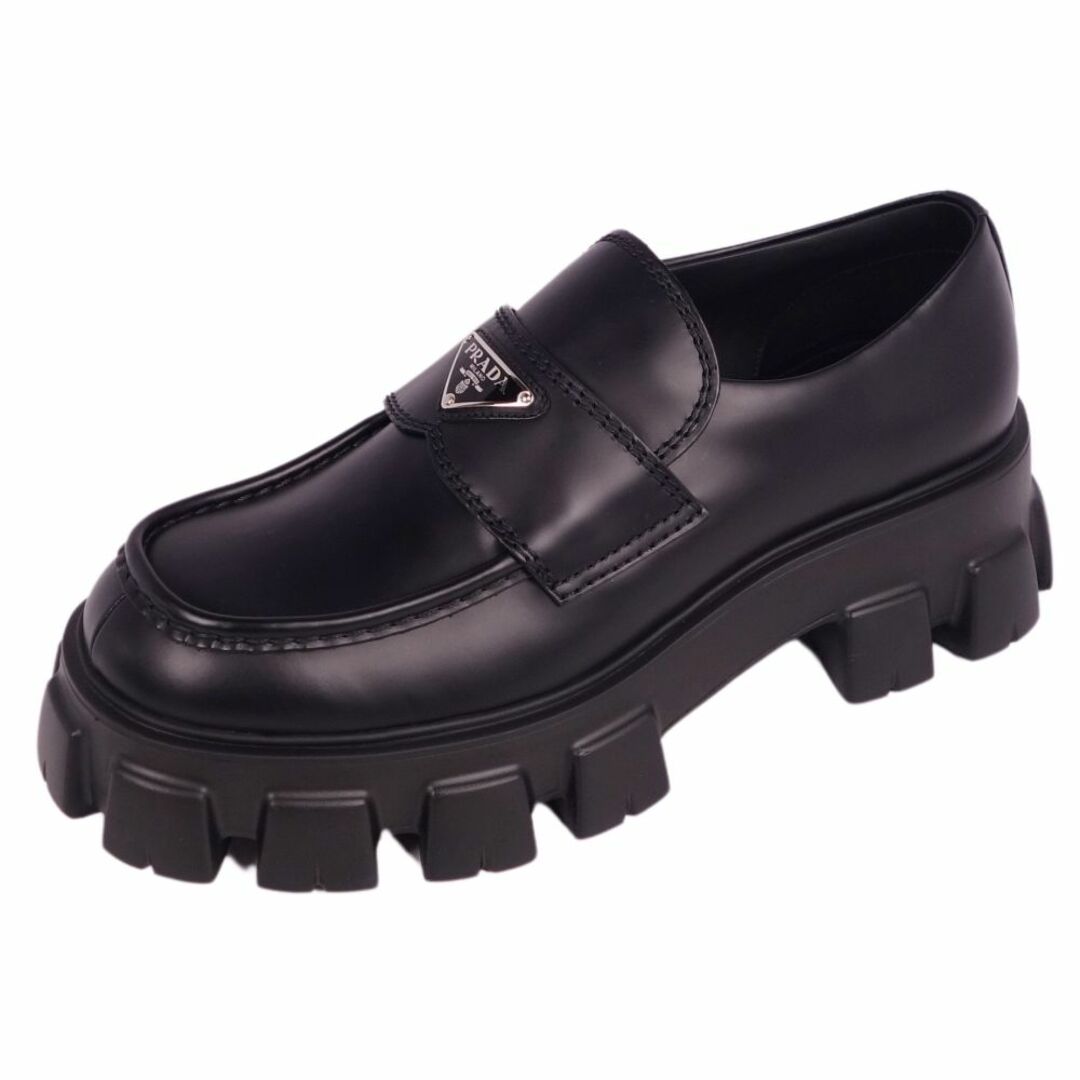 PRADA - 未使用 プラダ PRADA ローファー モノリス ブラッシュドレザー PRADA - 未使用 プラダ PRADA ローファー モノリス ブラッシュドレザー