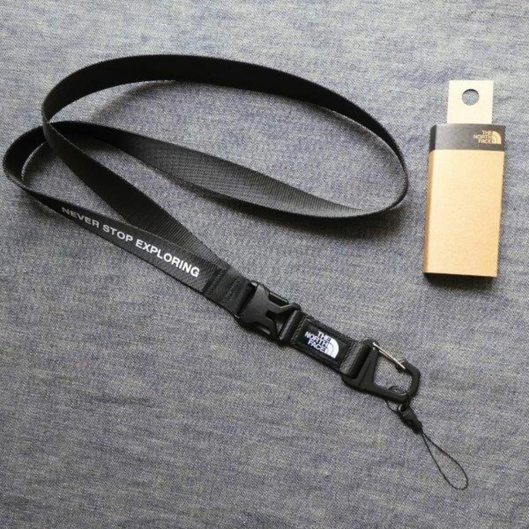 THE NORTH FACE(ザノースフェイス)のTNF Lanyard NN32437 K 新品 IDカード スマホ ストラップ スマホ/家電/カメラのスマホアクセサリー(ネックストラップ)の商品写真