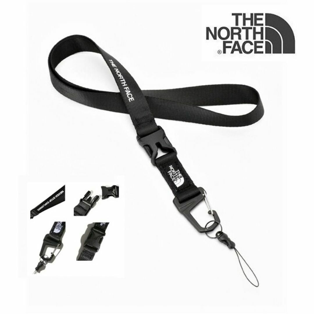THE NORTH FACE(ザノースフェイス)のTNF Lanyard NN32437 K 新品 IDカード スマホ ストラップ スマホ/家電/カメラのスマホアクセサリー(ネックストラップ)の商品写真
