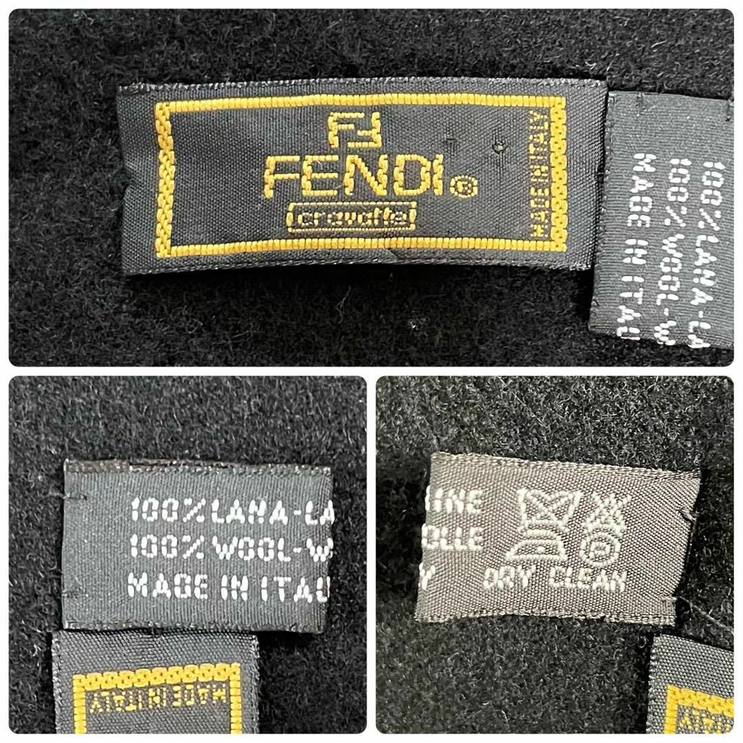 FENDI(フェンディ)のイタリー製 ヴィンテージ FENDI cravatte ウールマフラー ズッカ レディースのファッション小物(マフラー/ショール)の商品写真