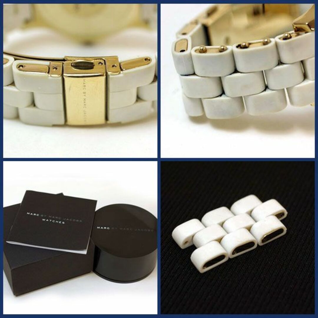 マークバイマークジェイコブス　腕時計　ホワイト×ゴールド　ボーイズサイズ　 レディースのファッション小物(腕時計)の商品写真