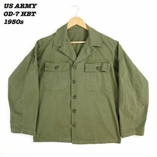 ミリタリー(MILITARY)のUS ARMY OD-7 HERRINGBONE TWILL JACKET(シャツ)