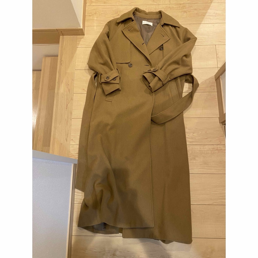 Oversize wool trench coat ♡louren♡ レディースのジャケット/アウター(トレンチコート)の商品写真