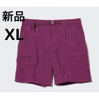 ユニクロ(UNIQLO)の新品　ユニクロ　ギアショーツ　72パープル　XLサイズ(ショートパンツ)