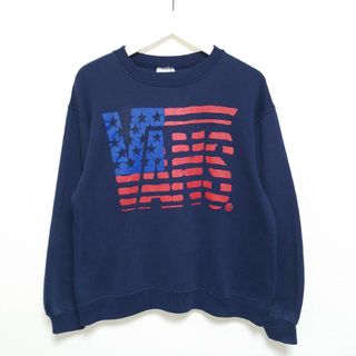 ヴァンズ(VANS)のM 80s VANS Hanes 星条旗 スウェット トレーナー USA製(スウェット)