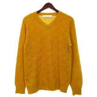 MEN'S MELROSE - メンズメルローズ Vネック ニット セーター 長袖 3 マスタード ■GY31