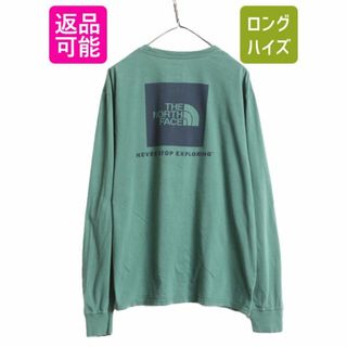 ザノースフェイス(THE NORTH FACE)のノースフェイス 両面 プリント 長袖 Tシャツ メンズ XL / The North Face アウトドア ロンT プリントT ロゴT バックプリント クルーネック(Tシャツ/カットソー(七分/長袖))