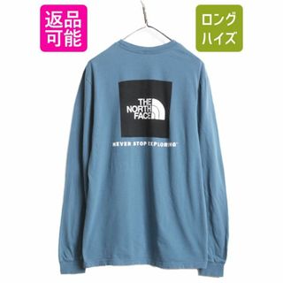 ザノースフェイス(THE NORTH FACE)のノースフェイス 両面 プリント 長袖 Tシャツ メンズ L / The North Face アウトドア ロンT プリントT ロゴT クルーネック バックプリント(Tシャツ/カットソー(七分/長袖))