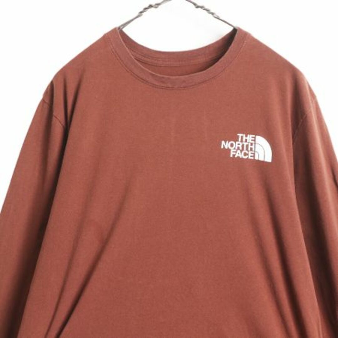 THE NORTH FACE(ザノースフェイス)のノースフェイス 両面 プリント 長袖 Tシャツ メンズ L / The North Face アウトドア ロンT プリントT ロゴT バックプリント クルーネック メンズのトップス(Tシャツ/カットソー(七分/長袖))の商品写真