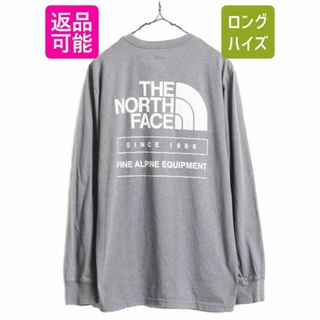 ザノースフェイス(THE NORTH FACE)のノースフェイス 両面 プリント 長袖 Tシャツ メンズ M / The North Face アウトドア  ロンT プリントT ロゴT バックプリント クルーネック(Tシャツ/カットソー(七分/長袖))