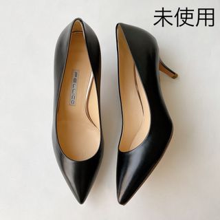 ペリーコ(PELLICO)の【未使用】PELLICOプレーンパンプス38 25cmペリーコブラックアンドレア(ハイヒール/パンプス)