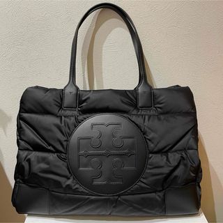 トリーバーチ(Tory Burch)のTORY BURCH♦︎トリーバーチ エラ パフィートートバッグ ブラック 黒(トートバッグ)