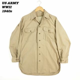 ミリタリー(MILITARY)のUS ARMY WW2 KHAKI SHIRT 1940s SH24013(シャツ)