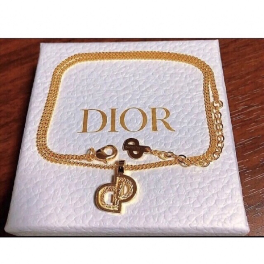 正規品質保証 Dior 黒 ネックレス gold CDロゴ 華奢 シンプル 可愛い ゴールド