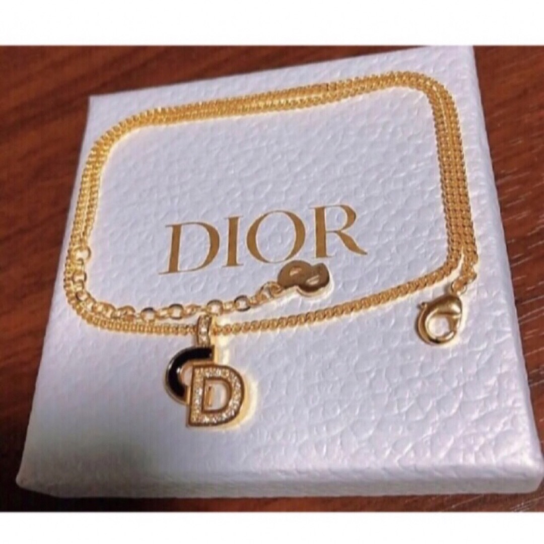 正規品質保証 Dior 黒 ネックレス gold CDロゴ 華奢 シンプル 可愛い ゴールド