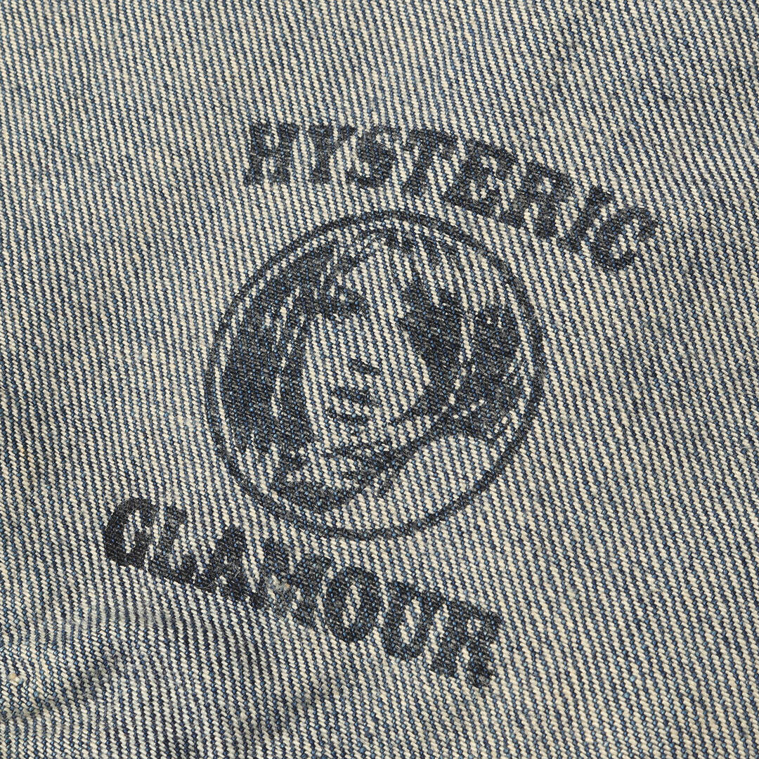 HYSTERIC GLAMOUR(ヒステリックグラマー)のHYSTERIC GLAMOUR ヒステリックグラマー ジャケット サイズ:S ヴィンテージ加工 スタッズ デニム トラッカージャケット 0201AB08 アウター Gジャン ジージャン 上着 インディゴ 日本製【メンズ】【中古】 メンズのジャケット/アウター(Gジャン/デニムジャケット)の商品写真