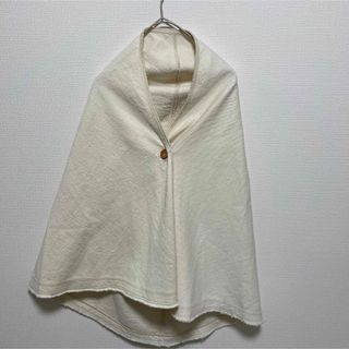 ネストローブ(nest Robe)の状態良好◯ ネストローブ　コットン100% ポンチョ　アイボリー(カーディガン)