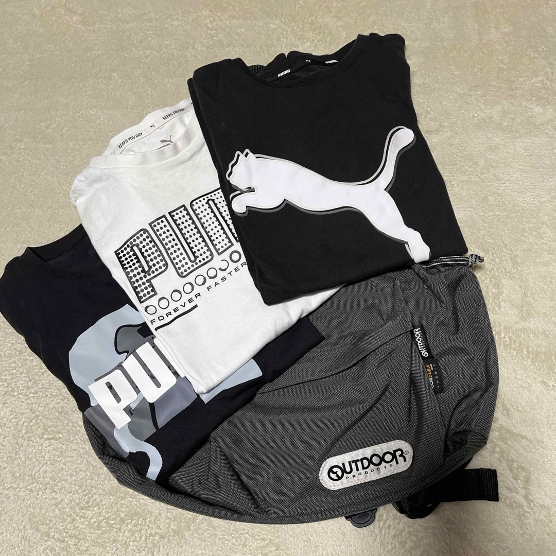 PUMA(プーマ)のS様専用　PUMA Tシャツ　outdoorリュック キッズ/ベビー/マタニティのキッズ服男の子用(90cm~)(Tシャツ/カットソー)の商品写真