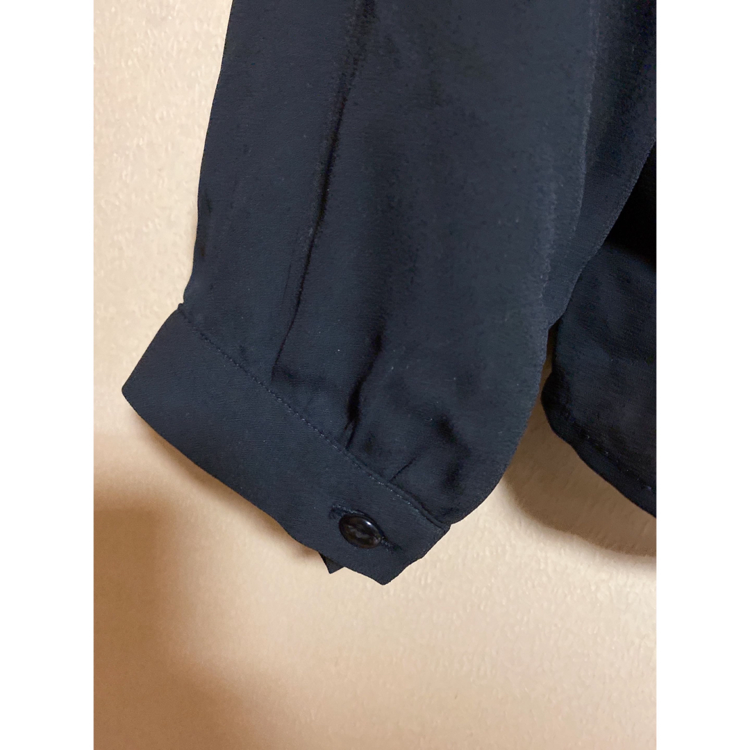 美品黒リボンブラウス レディースのトップス(シャツ/ブラウス(長袖/七分))の商品写真
