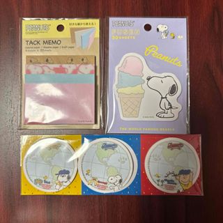 スヌーピー(SNOOPY)の【15】 スヌーピー 付箋セット TACK MEMO USJ(ノート/メモ帳/ふせん)