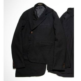 COMME des GARCONS HOMME PLUS - 18AW コムデギャルソンオムプリュス ポリ縮絨 捻れアシンメトリージャケット