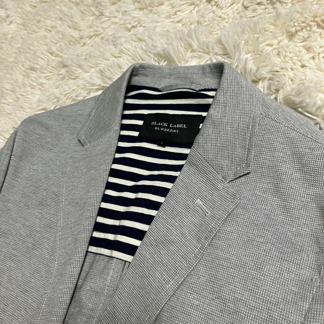 【超美品】BURBERRY BLACK LABEL テーラード　メタルボタン　L