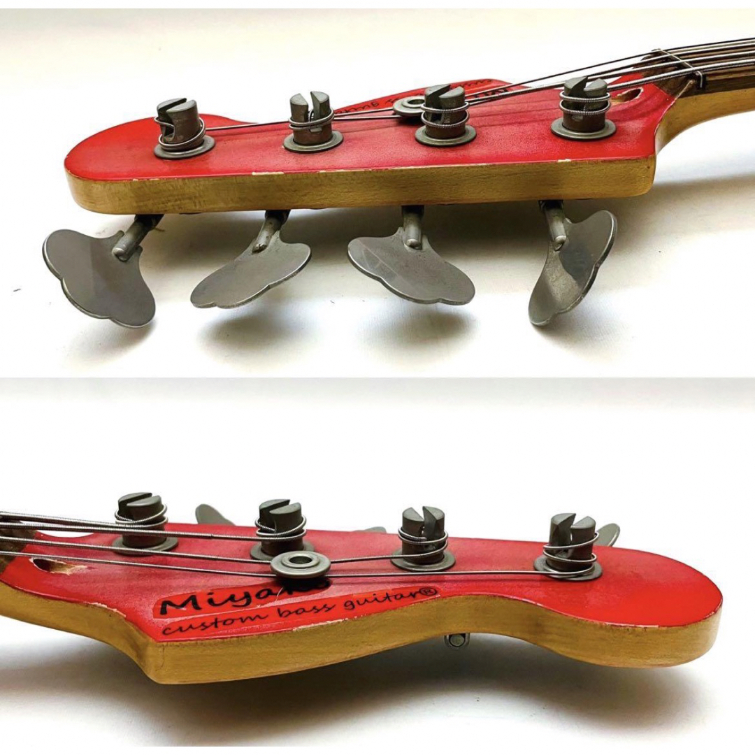 【希少】Miyako Jazz bass RED POP finish レリック 楽器のベース(エレキベース)の商品写真