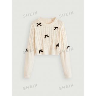 シーイン(SHEIN)の【 SHEIN ‪‪❤︎‬ リボンニット 】(ニット/セーター)