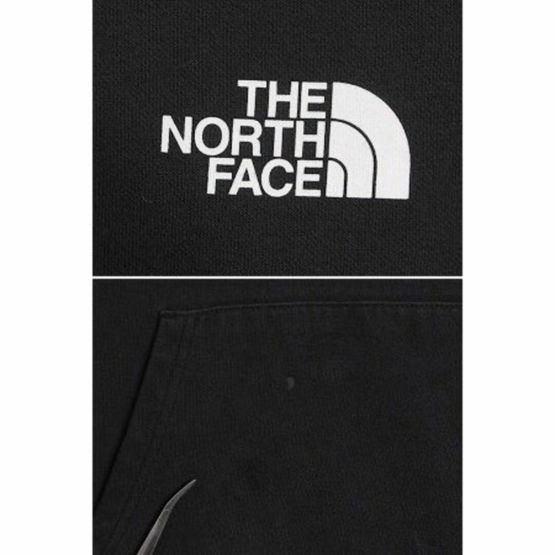 THE NORTH FACE(ザノースフェイス)のノースフェイス 両面 プリント スウェット フード パーカー レディース XS The North Face プルオーバー 裏起毛 トレーナー アウトドア 黒 レディースのトップス(パーカー)の商品写真