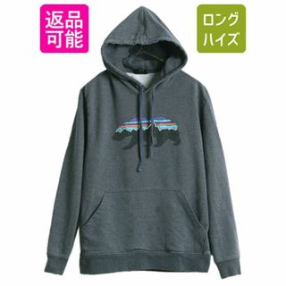 パタゴニア(patagonia)の17年製 パタゴニア プリント スウェット パーカー メンズ S / 古着 Patagonia トレーナー プルオーバー フィッツロイ ベアー グラフィック(パーカー)