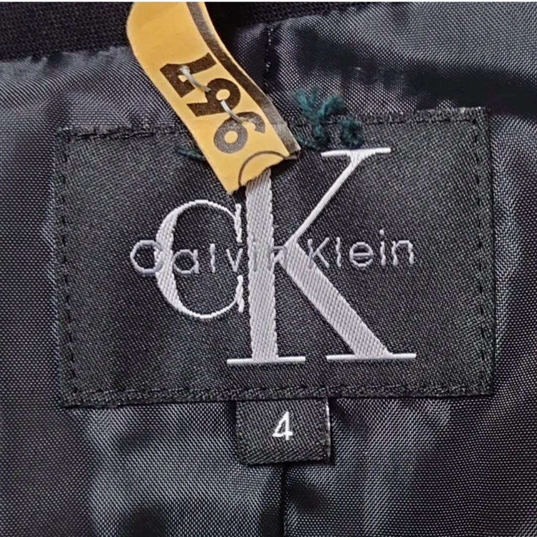 Calvin Klein(カルバンクライン)のCALVIN KLEIN テラードジャケット シングル ブラック 就活 面接 レディースのジャケット/アウター(テーラードジャケット)の商品写真