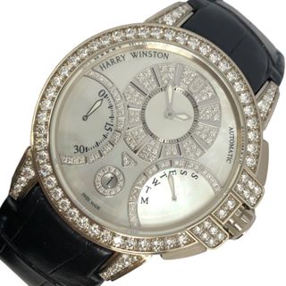 　ハリーウィンストン HARRY WINSTON オーシャン バイレトログラード オートマティック OCEABI42WW002 ホワイト K18WG 自動巻き メンズ 腕時計