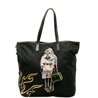 プラダ(PRADA)のプラダ ビジュー ハンドバッグ トートバッグ ナイロン レザー レディース PRADA 【1-0137988】(ハンドバッグ)