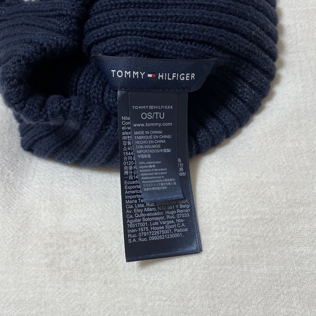 TOMMY HILFIGER(トミーヒルフィガー)のトミー　ニット帽 レディースの帽子(ニット帽/ビーニー)の商品写真