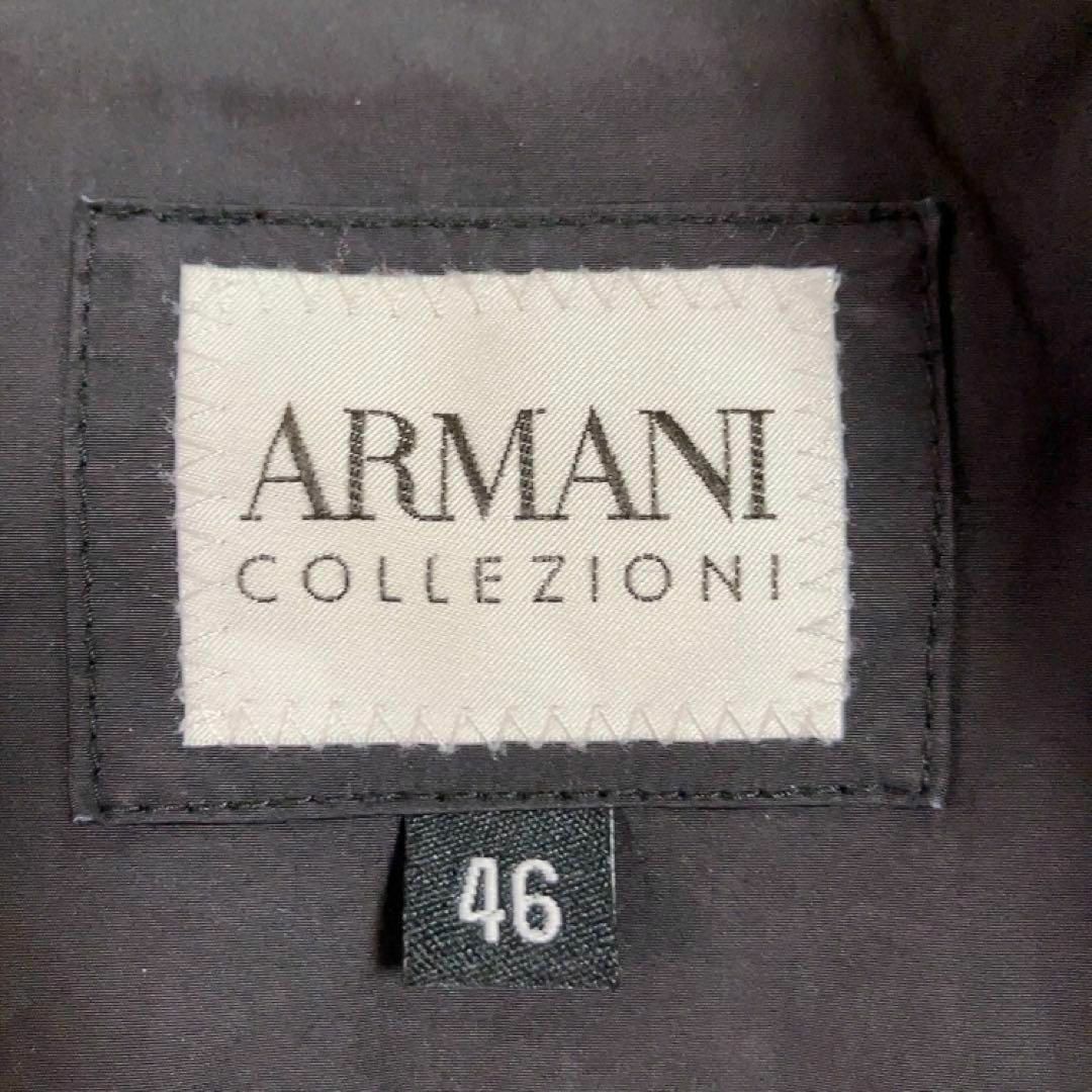 ARMANI COLLEZIONI(アルマーニ コレツィオーニ)の【撥水加工】ARMANI COLLEZIONI　ステンカラーコート　46ブラック メンズのジャケット/アウター(ステンカラーコート)の商品写真