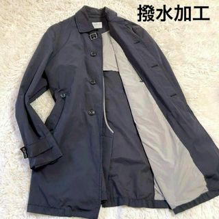 アルマーニ コレツィオーニ(ARMANI COLLEZIONI)の【撥水加工】ARMANI COLLEZIONI　ステンカラーコート　46ブラック(ステンカラーコート)