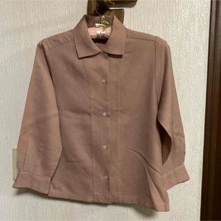 ピンクベージュウール100%ブラウス(実家保管品)(シャツ/ブラウス(長袖/七分))