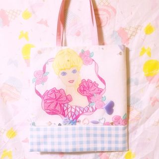 バービー　レア　古着屋　Barbie 人形　ビンテージ　女の子　ミニトート(キャラクターグッズ)