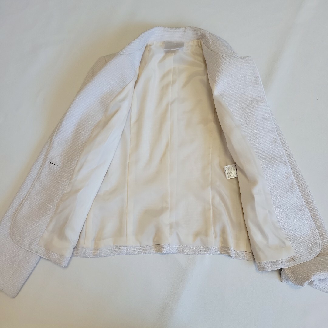 EMMAJAMES(エマジェイム)のクロリエ様 フォーマルスーツ 13号(XL) エマジェイムス 入学式 ツイード レディースのフォーマル/ドレス(スーツ)の商品写真