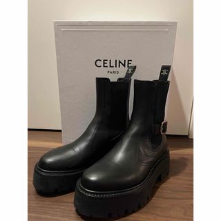 セリーヌ(celine)のセリーヌ CELINE  バルキー チェルシーブーツ カーフスキン サイドゴア(ブーツ)