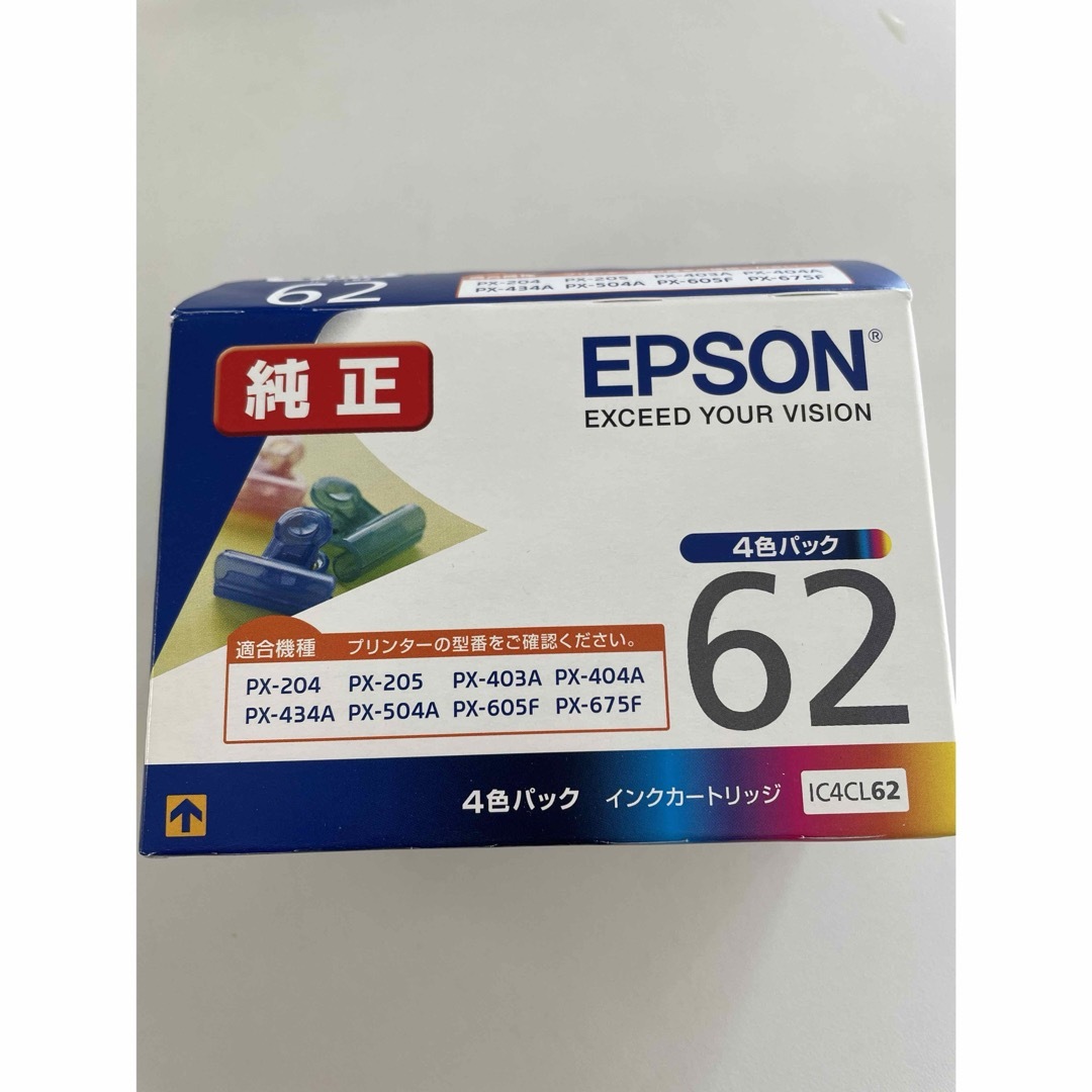 期限切れ　エプソン インク　62 スマホ/家電/カメラのPC/タブレット(PC周辺機器)の商品写真