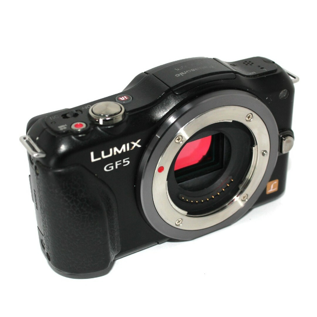 Panasonic(パナソニック)のPanasonic LUMIX DMC−GF5 ボディー ブラック✨完動品✨ スマホ/家電/カメラのカメラ(ミラーレス一眼)の商品写真