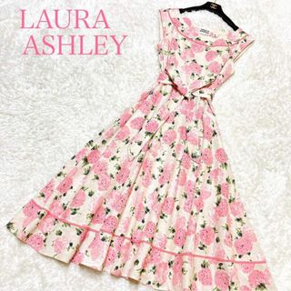 LAURA ASHLEY - 極美品 ローラアシュレイ ロングワンピース13号 XL