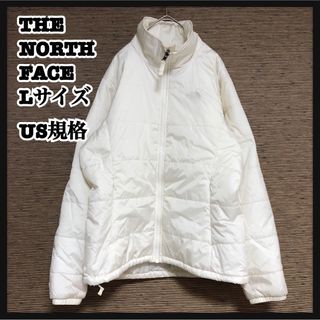 ザノースフェイス(THE NORTH FACE)の【ノースフェイス】中綿ダウンジャケット　刺繍ワンポイント　ホワイト白US規格1K(その他)