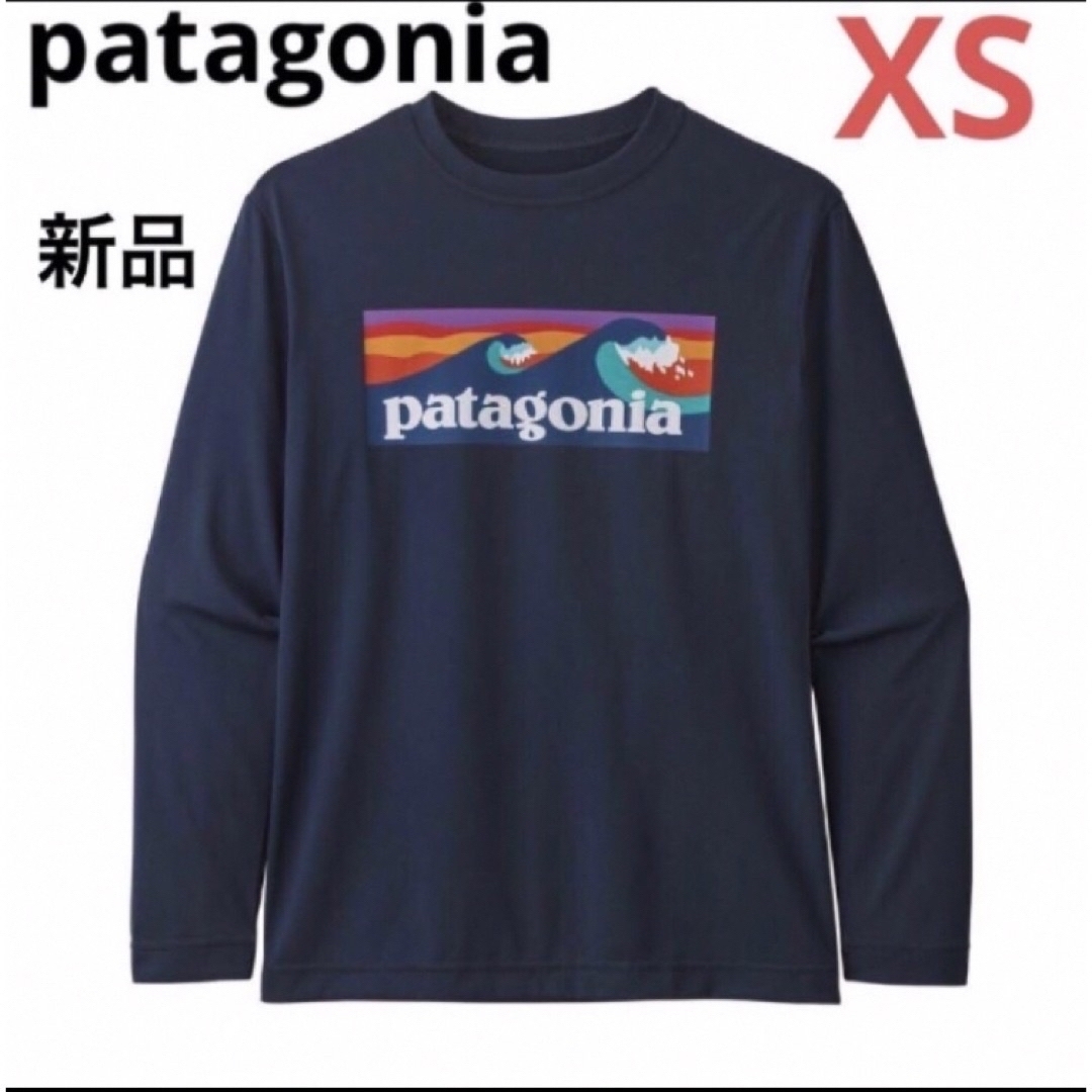 patagonia(パタゴニア)の新品‼️patagonia キッズ ロングスリーブ キャプリーン⭐️長袖⭐️XS キッズ/ベビー/マタニティのキッズ服男の子用(90cm~)(Tシャツ/カットソー)の商品写真