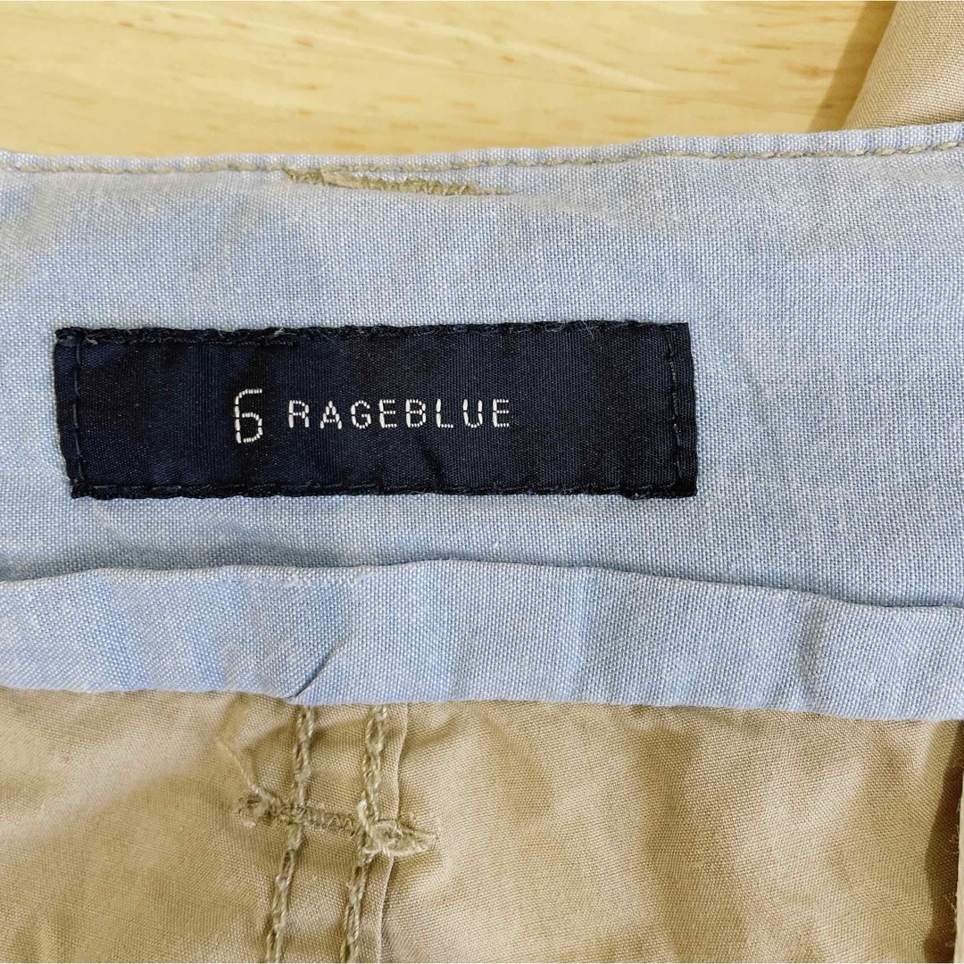 RAGEBLUE(レイジブルー)の【RAGEBLUE】チノ パンツ ベージュ カーキ M 綿100% ㈱ポイント メンズのパンツ(チノパン)の商品写真