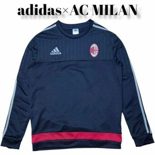 アディダス(adidas)のadidas　AC MILAN　ロゴプリント　三本ライン　ゲームシャツ(ウェア)