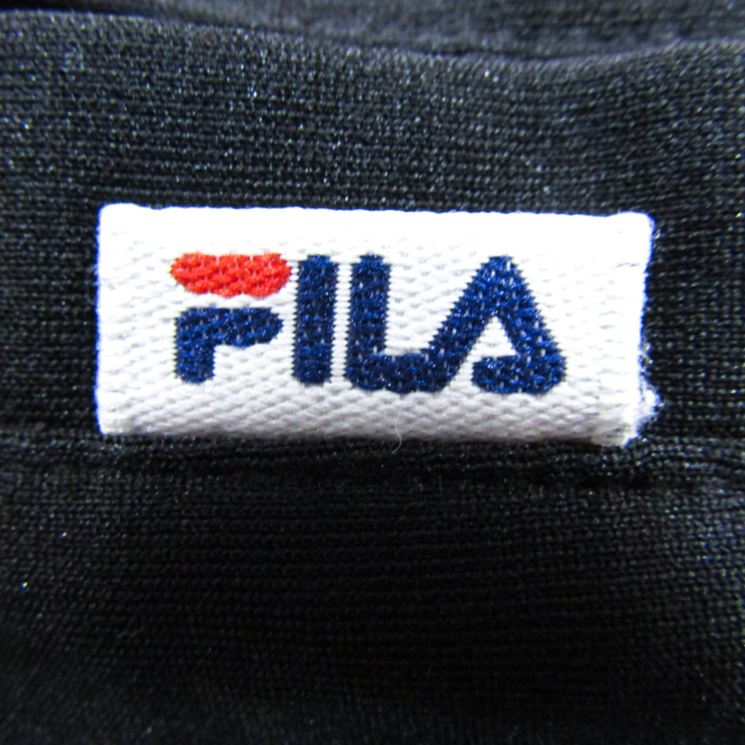 FILA(フィラ)のフィラ ロングパンツ ジャー ジ サイドライン スポーツウエア キッズ 女の子用 150サイズ ブラック×ピンク FILA キッズ/ベビー/マタニティのキッズ服女の子用(90cm~)(パンツ/スパッツ)の商品写真