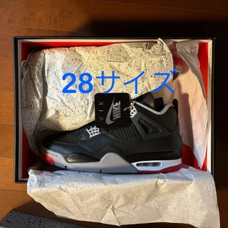 ジョーダン(Jordan Brand（NIKE）)のジョーダン4ブレッド2024(スニーカー)